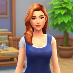 Erna Solberg as a character in Sims 4