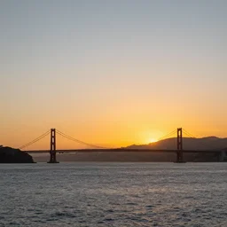 sunset over the san francisco bay area by lisa frank