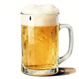illustration of an beer pint by gustav klimt. detail. hq.