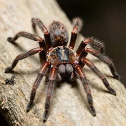 a micro photo of recluse spider, amazing lighting, hyper realistic
