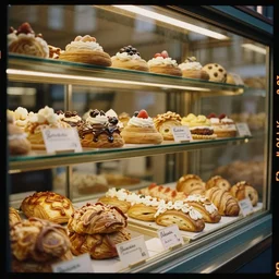 kodak portra 4 0 0, 1 9 3 0 s portrait inside a french bakery by saul leiter, insanely detailed, insanely intricate, depth of field
