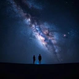 tonemapped 8 k landscape of a lucid twinkling night on an alien sky by seb mckinnon, john avon, sui ishida with galaxies as backdrop