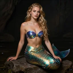 doland trump as a mermaid