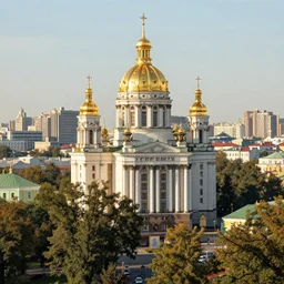 Digital art of Kyiv, high quality artwork by Greg Rutkowski