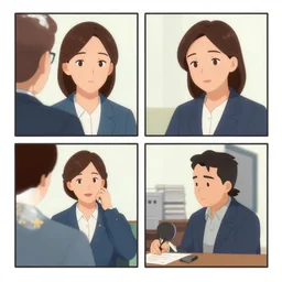 nancy talks to the bank manager, panel from nancy comic strip