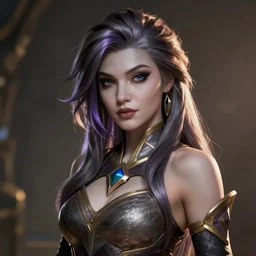 highly detailed portrait of Gwen the League of Legends , dramatic light , artstation
