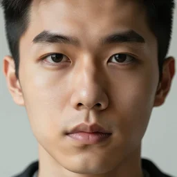 realistic man's face