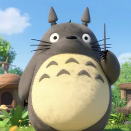 photo of a totoro animatronic as part of disney's pirate ride