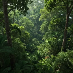 the lush forests of planet favonius, nadav kander, trending on artstation