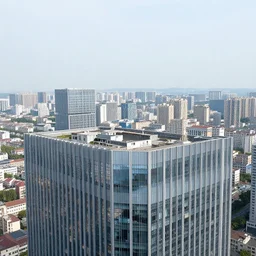 developed country view from top of building.
