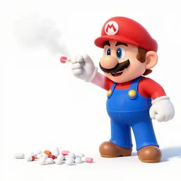 super mario taking heroin