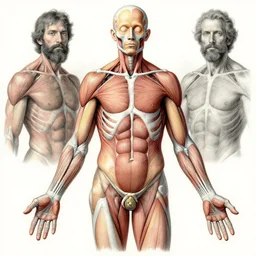 highly detailed illustration of the human anatomy by juan gatti, by moebius!!, by gottfried bammes, by alex grey