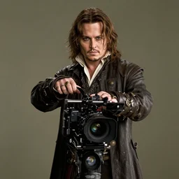 filmstill johnny depp as aragorn, 1 0 0 mm lens, canon eos, red cinema camera, frontal view, dynamic pose, intricate, elegant, highly detailed, centered, redshift, octane, smooth, sharp focus, zeiss lens,