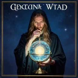 Album cover of a Wizard pondering his orb