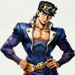 henry cavill as jonathan of jojo bizarre adventures anime, very realistic, highly detailed, digital illustration