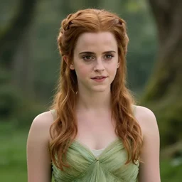 portrait of emma watson as a fairy, unreal engine