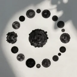 one big inkblot on the paper, rorschach test, symmetrical, slightly styled to Claude Monet