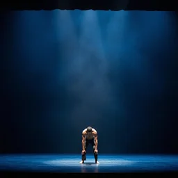 a shakespeare stage play, under water, dark blue mist, atmospheric, set design by Michel Crête, 4K, Baraka