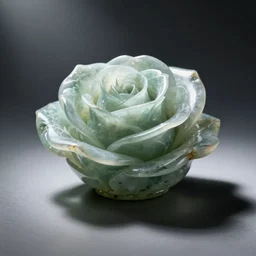 rose made out of jade