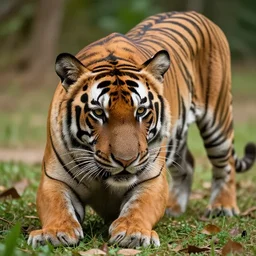 a wounded tiger in the centella asiatica