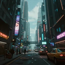 Street scene of a futuristic cyberpunk Manila, unreal engine 5