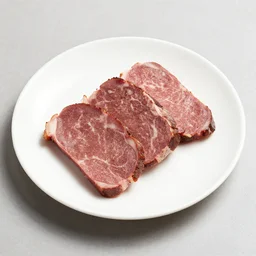 meat on a plate, 4 k food photography