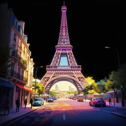 Fallout Paris Street Concept Art, vibrant colors, 8k photorealistic, black background, HD, high details, trending on artstation