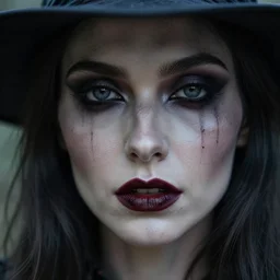 Witch. HD close-up detailed face.