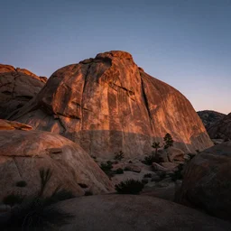 photo of vasquez rocks at dusk, cinematic