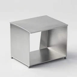 box modular for contemporary sculpture, simple, silver steel, trending on behance, keyshot 1 1