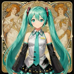 portrait of disney! hatsune miku!!!!!, intricate, elegant, highly detailed, digital painting, artstation, concept art, smooth, sharp focus, illustration, art by artgerm and greg rutkowski and alphonse mucha and uang guangjian and gil elvgren and sachin teng and wlop, symmetry!!