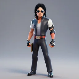michael jackson in fortnite, unreal engine, 3 d