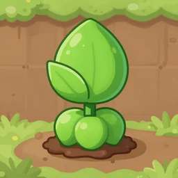 a plant, plants vs zombies style