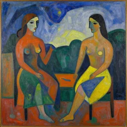 abstract art painting, in style of paul gauguin, 4 k, high resolution details,