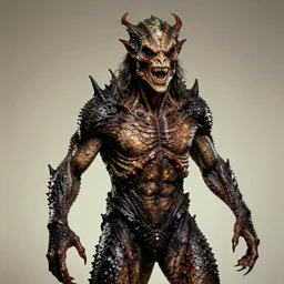 A vintage photograph of a creepy and scary sinister looking reptilian man, draconian, scaly, evil, macabre W- 768