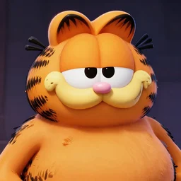 garfield thug hyper detailed