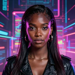 beautiful portrait of black rock shooter facing the camera centered in the style of a code vein character, momo from twice in code vein in the style of WLOP, artgerm, yasutomo oka, rendered in unreal engine and redshift octane , background is surrounded by epic neon glitch effect digital art dynamic dramatic lighting, soft lighting, imagine fx, artstation, cgsociety, by Bandai Namco artist,
