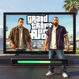 nwa in the gta v loading screen, masterpiece, 8 k, 4 k, art by stephen bliss