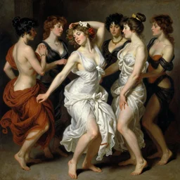 girls twerking, by wayne barlowe, by gustav moreau, by goward, by gaston bussiere, by roberto ferri, by santiago caruso, by luis ricardo falero, by austin osman spare, by saturno butto
