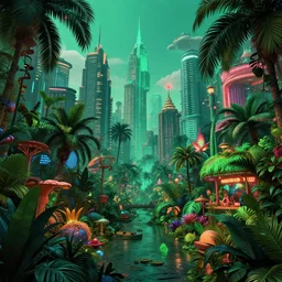 electronic style jungle city