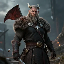demonic viking, highly detailed, 4k, HDR, award-winning, octane render, artstation