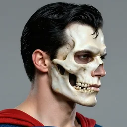 Christopher reeve!!! side of the face is terminator skull exposed , superman costume, realistic shaded perfect face, fine details. not anime. Realistic shaded lighting poster by Ilya Kuvshinov katsuhiro, magali villeneuve, artgerm, Jeremy Lipkin and Michael Garmash, Rob Rey and Kentarõ Miura style, trending on art station