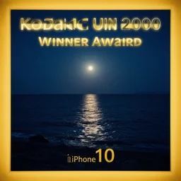 photo of the sea at night, shot with iphone 1 0, unreal engine, winning award photo, kodak gold 2 0 0, 5 0 mm