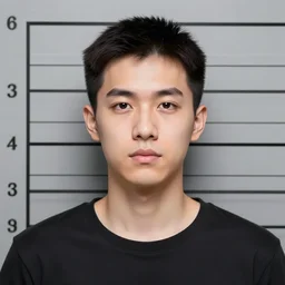 oreo 1 8 3 8 mugshot, realistic, stylized,
