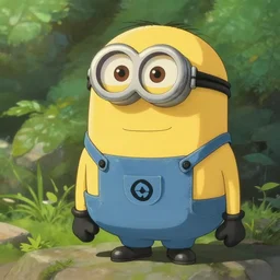 minion in the style of studio ghibli
