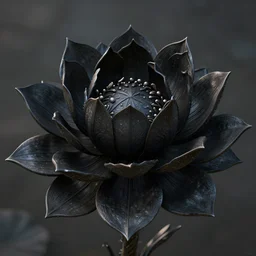 a hyperdetailed 3 d render of a black lotus flower, centered in frame, in the style of magic the gathering!!!!, ultrawide lens, 8 k, volumetric lighting, cinematic, find detail, cell shaded, intricate detail, octane render, art by chris rahn and andreas rocha and alayna danner and adam paquette, unreal engine