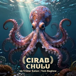 underwater  lovecraft cthulhu portrait, octopus, Pixar style, by Tristan Eaton Stanley Artgerm and Tom Bagshaw.