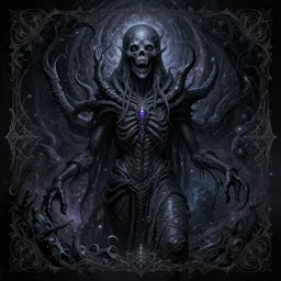 twitch streamer burke black, cosmic horror painting, elegant intricate digital painting artstation concept art by mark brooks and brad kunkle detailed