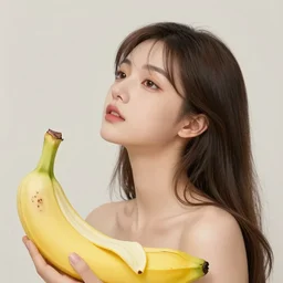 the portrait of an absurdly beautiful, graceful, elegant, chaste, young woman made of petals and bananas looking up, an ultrafine detailed illustration by kim jung gi, irakli nadar, intricate linework, bright colors, octopath traveler, final fantasy, angular, unreal engine 5 highly rendered, global illumination, radiant light, detailed and intricate environment