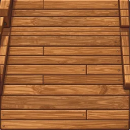 bridge wood planks tileable texture, video game asset, toon shading